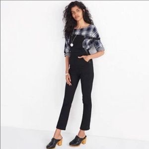 Madewell Cali Demi black overalls